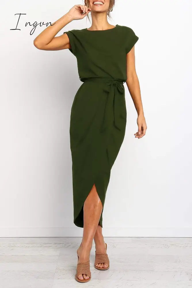 Ingvn -  After Midnight Ankle Length Midi Dress(4 Colors)