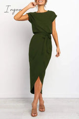 Ingvn -  After Midnight Ankle Length Midi Dress(4 Colors)