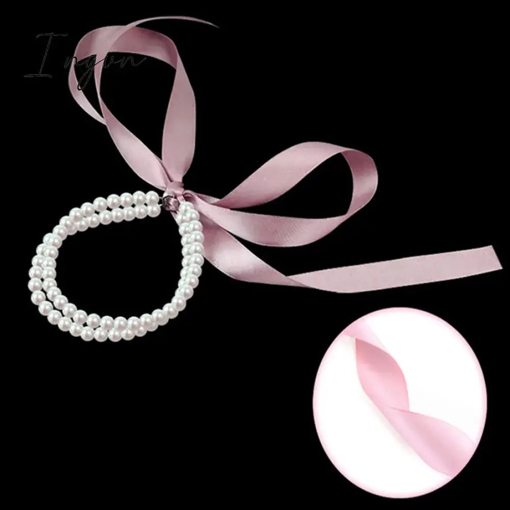 New Fashion Vintage Ribbon Bow Double Layered Anklet for Women Niche Design Charms Party Jewelry Vacation Gifts