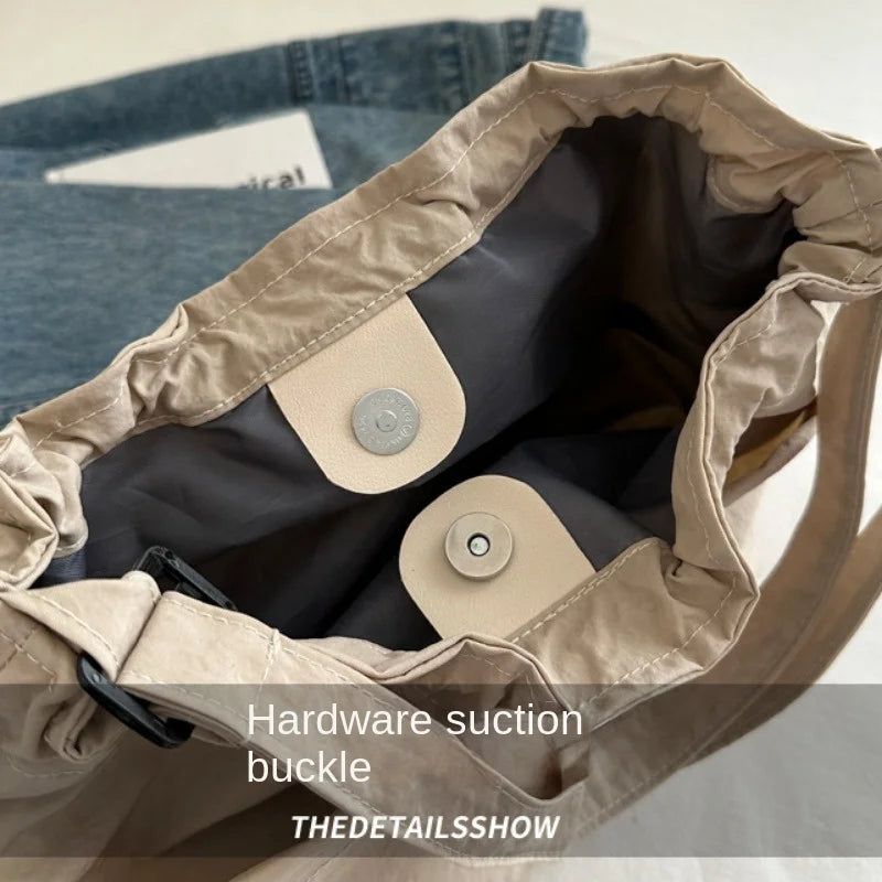 Ingvn  New Large Capacity Versatile Shoulder Bag for Women's Summer Popular Lightweight Shoulder Crossbody Bag Minimalist Tote Handbag