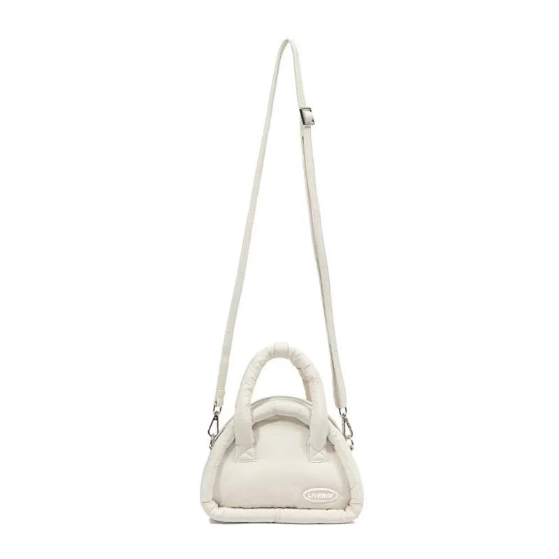 INGVN   Sweet Cute Handbags for Women Fluffy Soft Clouds Casual Crossbody Bag Harajuku  Style Summer New Fashion Shoulder Bag