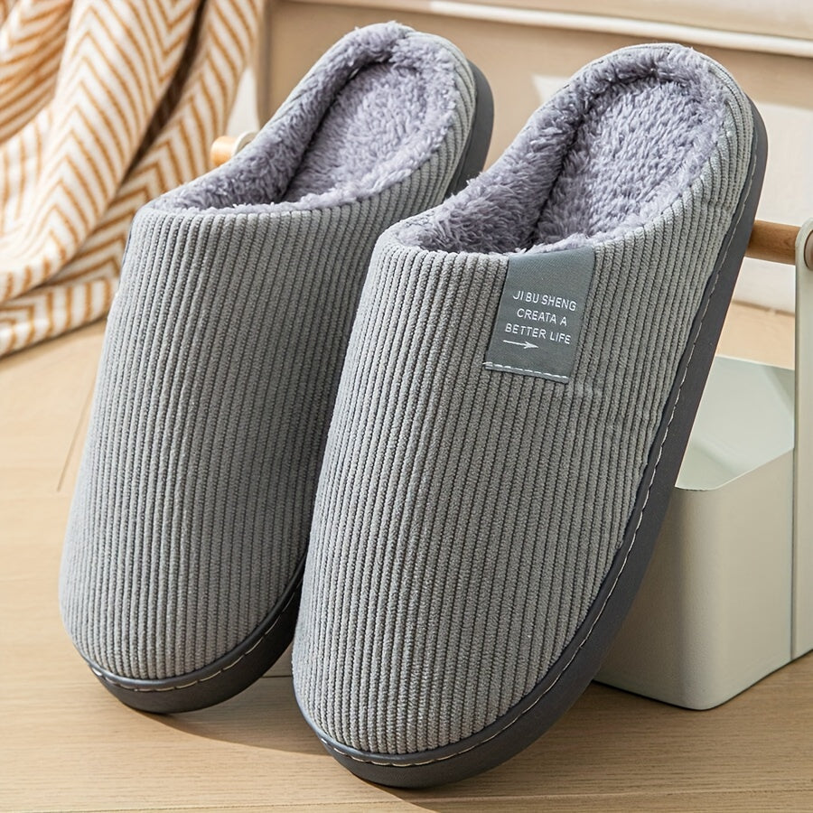 Cozy Plush Slippers - Soft, Warm, and Comfortable Indoor Shoes with Slip-Resistant Soles for Home, Lounge, and Relaxation - Perfect for Cold Winter Days