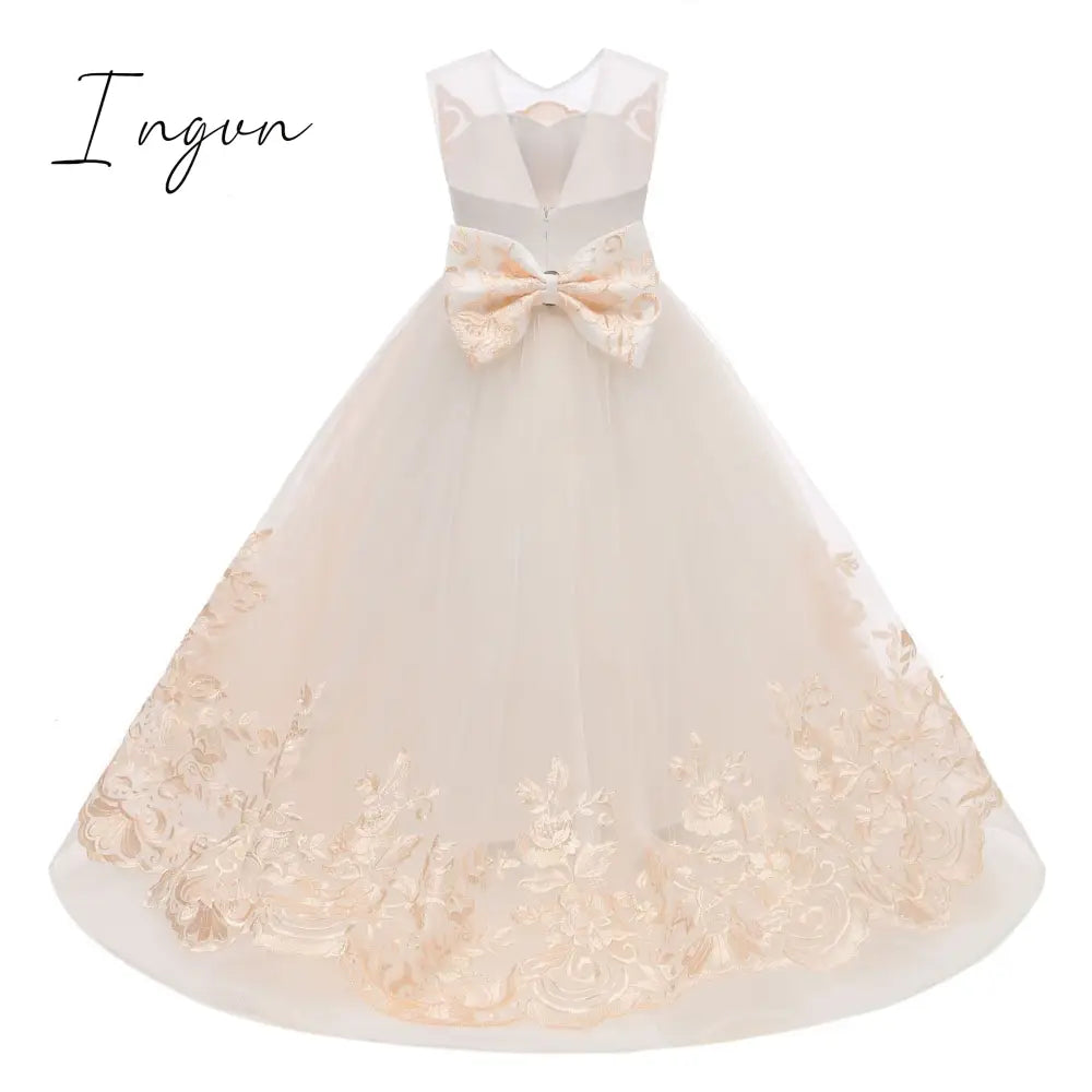 Ingvn - Teen Girls Dresses for Party Wedding Ball Gown Princess Bridesmaid Costume Dresses for Kids Clothes Girl Children's Dresses