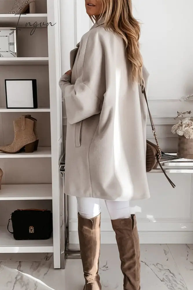 Ingvn -  Stylish Design With Pocket And Buttons Coat