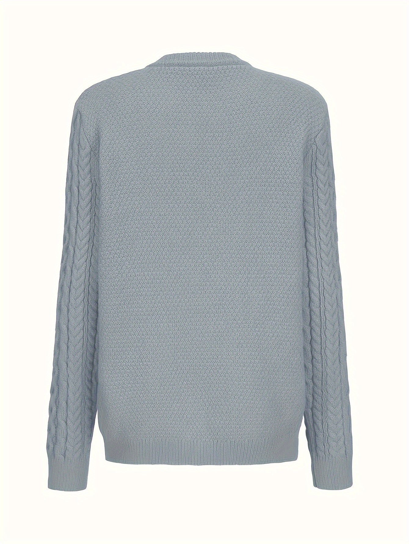 Cozy Chic Cardigan - Soft Knit, Crew Neck, Long Sleeve, Pocket Detail, Casual Women's Sweater for Everyday Wear - Perfect for Work, Date Night, or Relaxation