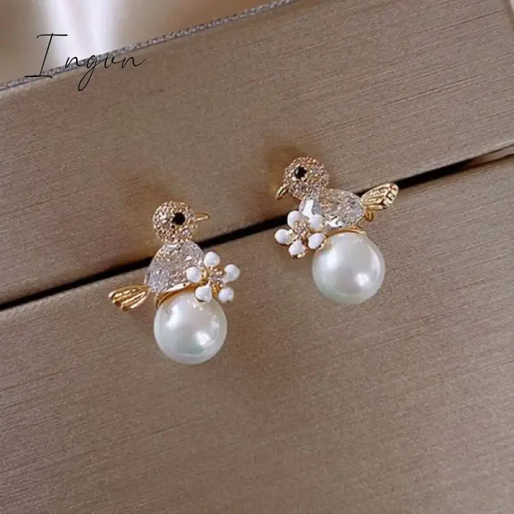 Exquisite Flower Zircon Stud Earrings For Women Leaves Geometric Rhinestone Earring Girl Party Birthday Christmas Jewelry Gifts