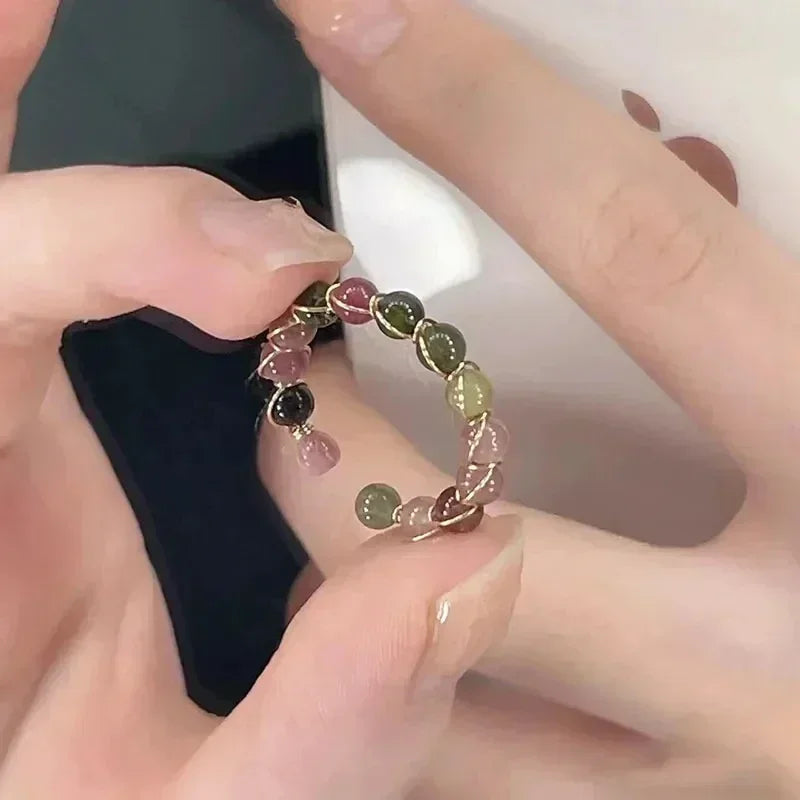 INGVN  Stainless Steel Simple Smooth Metal Heart Ring for Women Men Y2K Trendy Ring Korean Elegant Party Jewelry Couple Gifts