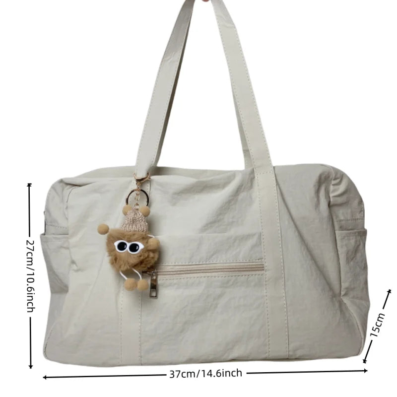 Ingvn  New High Capacity Travel Bag Portable Lightweight Casual Shoulder Bag Women's Class Commuting Sports Yoga Tote Bag