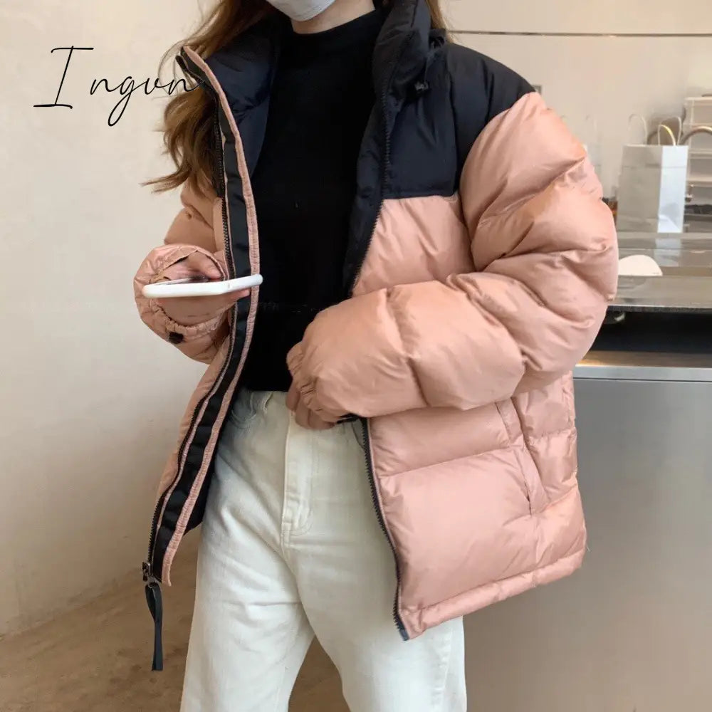 Ingvn - winter new couple outfit down jacket men's and women's trendy version of men's white duck down down jacket