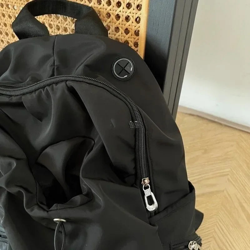 Ingvn  Y2k All Match Casual Women Schoolbags Vintage Trendy Chic Korean Travel Bags New Streetwear Preppy Simple Backpacks for Students