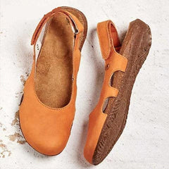 INGVN  New Women Casual Wedges Sandals Summer Buckle Hot Gladiator Retro Non-slip Sandals Flock Ladies Party Office Shoes