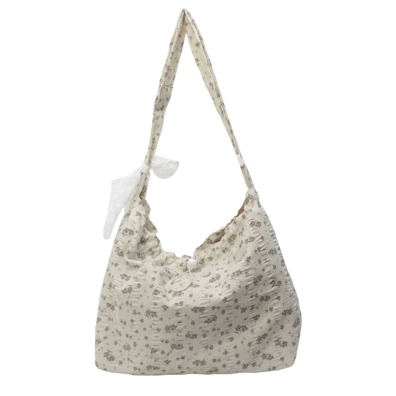 Ingvn  Nylon Flower Pattern Lace Decoration Women's Tote Bag Best-selling Fashionable and Versatile Large Capacity Shoulder Bag