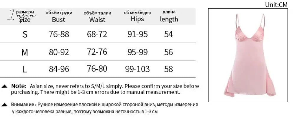 Ingvn - Satin Spaghetti Strap Sexy Mini Dress Women Robe Summer New Deep V Neck Sleeveless backless Club Party Dress Vestido