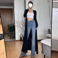 Pphmm 2000s fashion French Royal Sister Style Knitted Split Dress Autumn and Winter New Women's New Year Battle Gown Dress