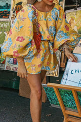 Ingvn - Casual Floral Patchwork O Neck Dresses