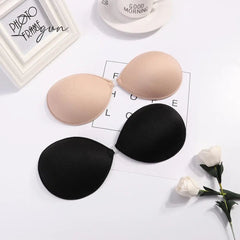 Ingvn - Sexy Women Invisible Push Up Bra Self-Adhesive Silicone Bust Front Closure Sticky Bra 1/2Pcs Backless Strapless Bra