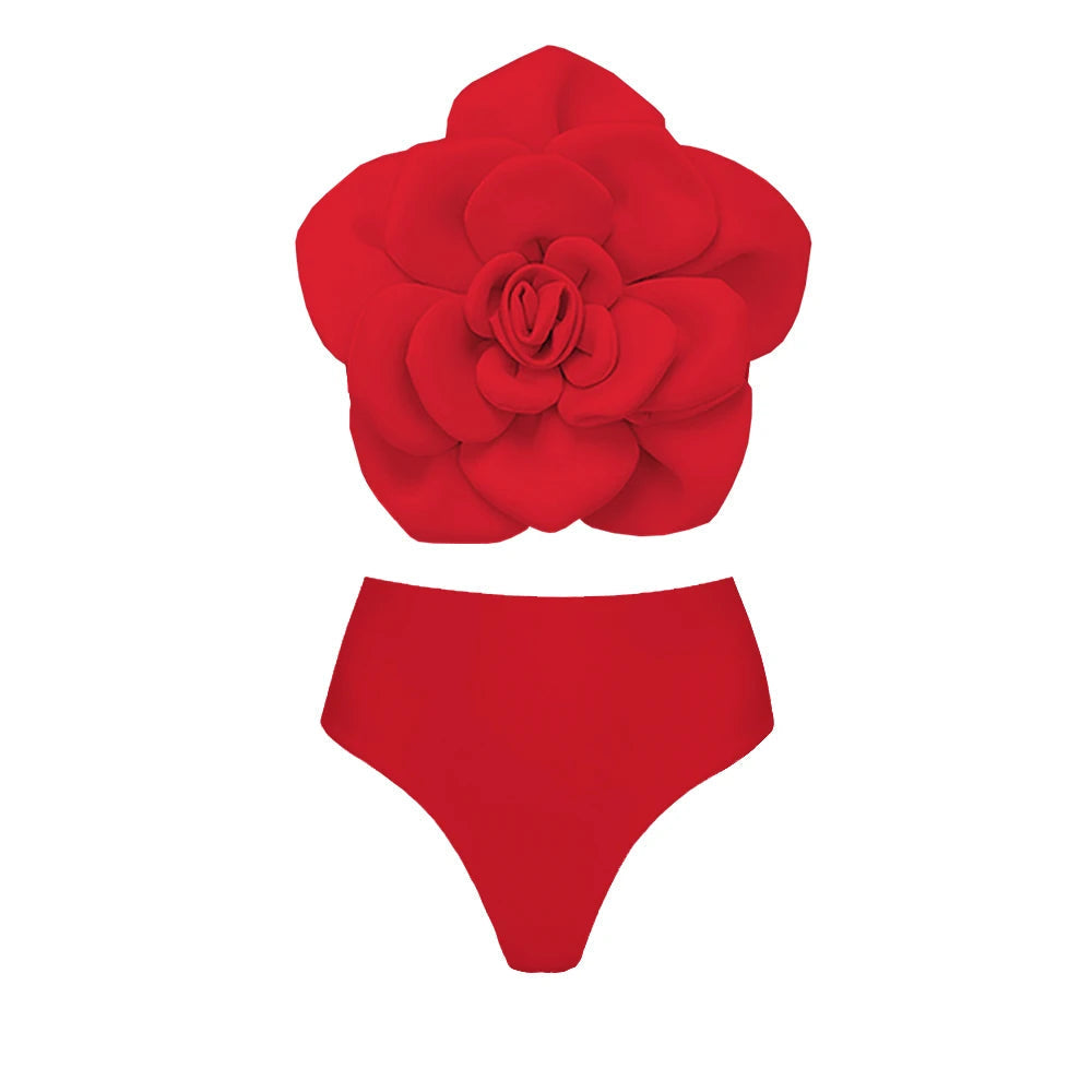 Floral Bikini Set Women Swimsuit High Waist Bikini Push Up Bikinis Sexy Bathing Suit Beachwear Print Biquini Female  Beach