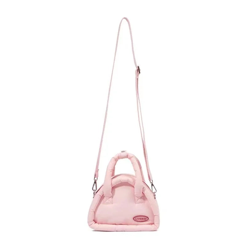 INGVN   Sweet Cute Handbags for Women Fluffy Soft Clouds Casual Crossbody Bag Harajuku  Style Summer New Fashion Shoulder Bag