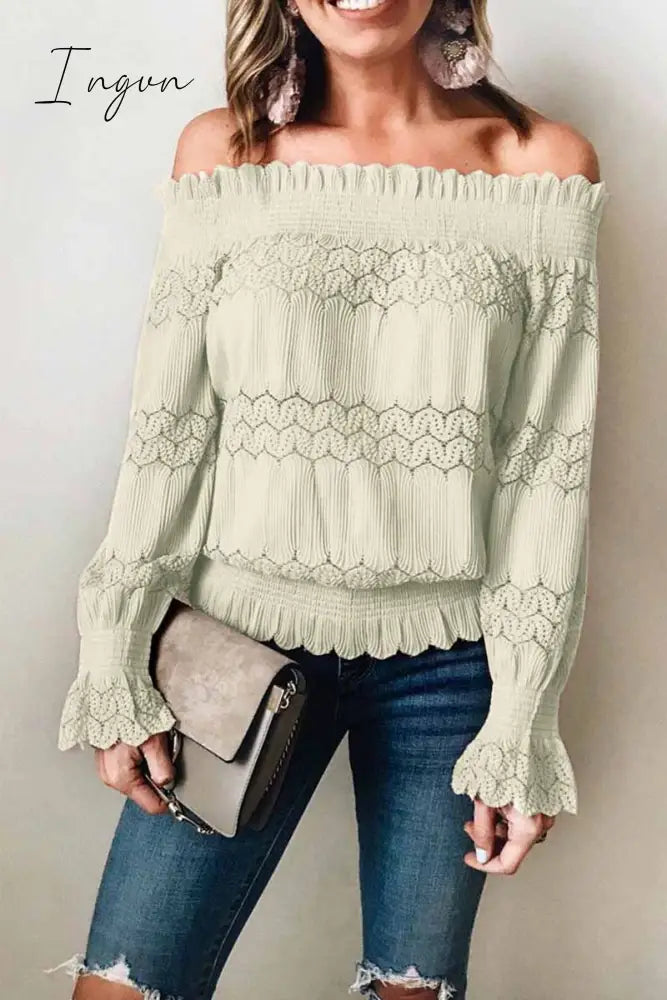 Ingvn -  Flounce Design Dusty Blouse (7 Colors)