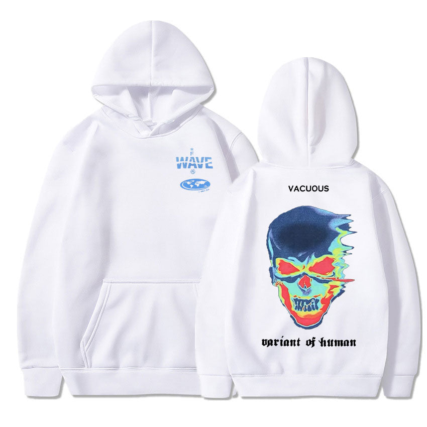 Voguable Hot Sale Fashion Creativity Design Skeleton Graphic Print Hoodie Men Women Fleece Cotton Hoodies Man Hip Hop Style Sweatshirt