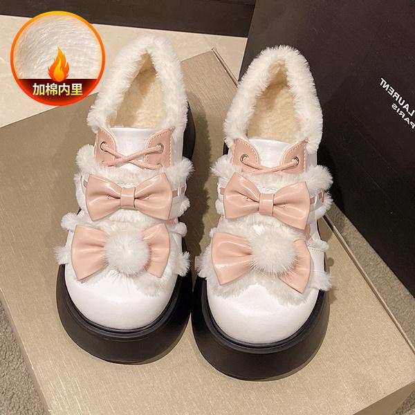 Women's Shoes Casual Shoes Spring Sneakers Platform Colorful Thick Sole Slip-on PU Winter PVC Round Toe Mixed Colors Lace-U