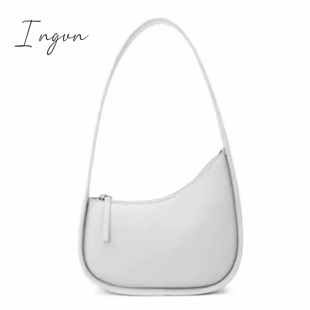 Ingvn - First Layer Cowhide New Leather The Moon-shaped Row Ladies Handbag Top Underarm Lcu Mini Bag