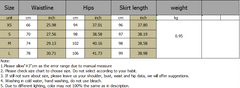 Voguable  denim skirt  spring new women's clothing Versatile fashion high waist contrast color patchwork casual denim skirt series
