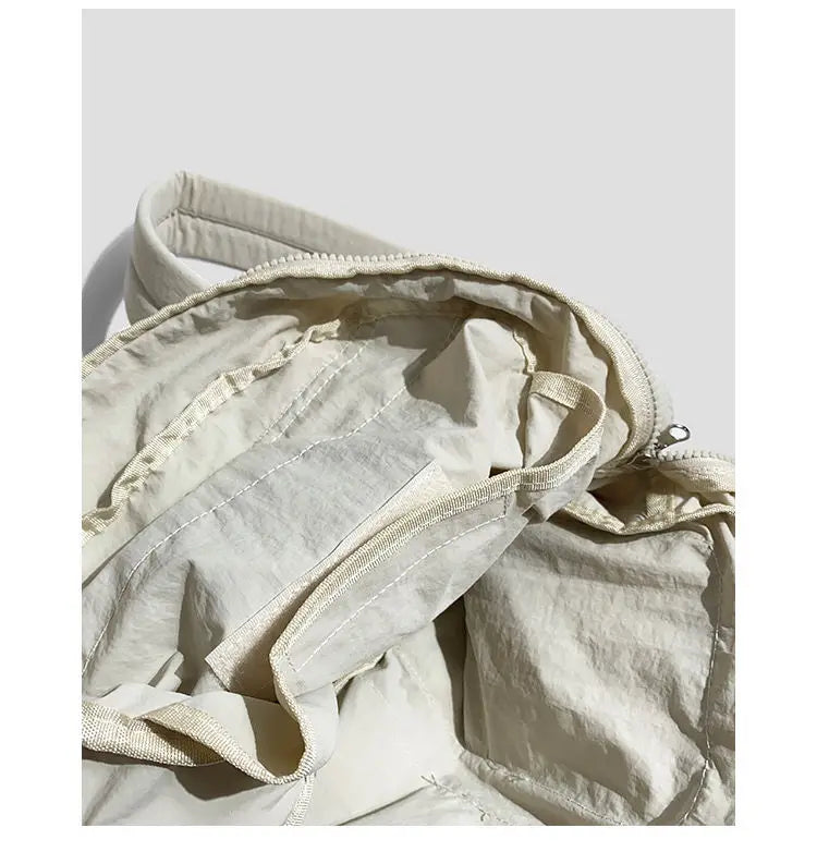 INGVN  Japanese Preppy Grunge Solid Y2k Backpack Fashion Women Casual Schoolbags Streetwear Trendy Ins Backpacks for College Students