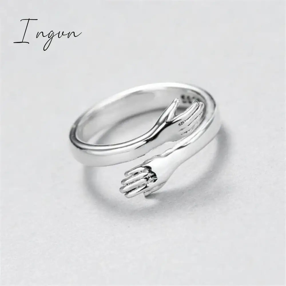 Simple Fashion Silver Color Feather Dolphin Adjustable Ring Exquisite Jewelry Ring For Women Party Wedding Engagement Gift