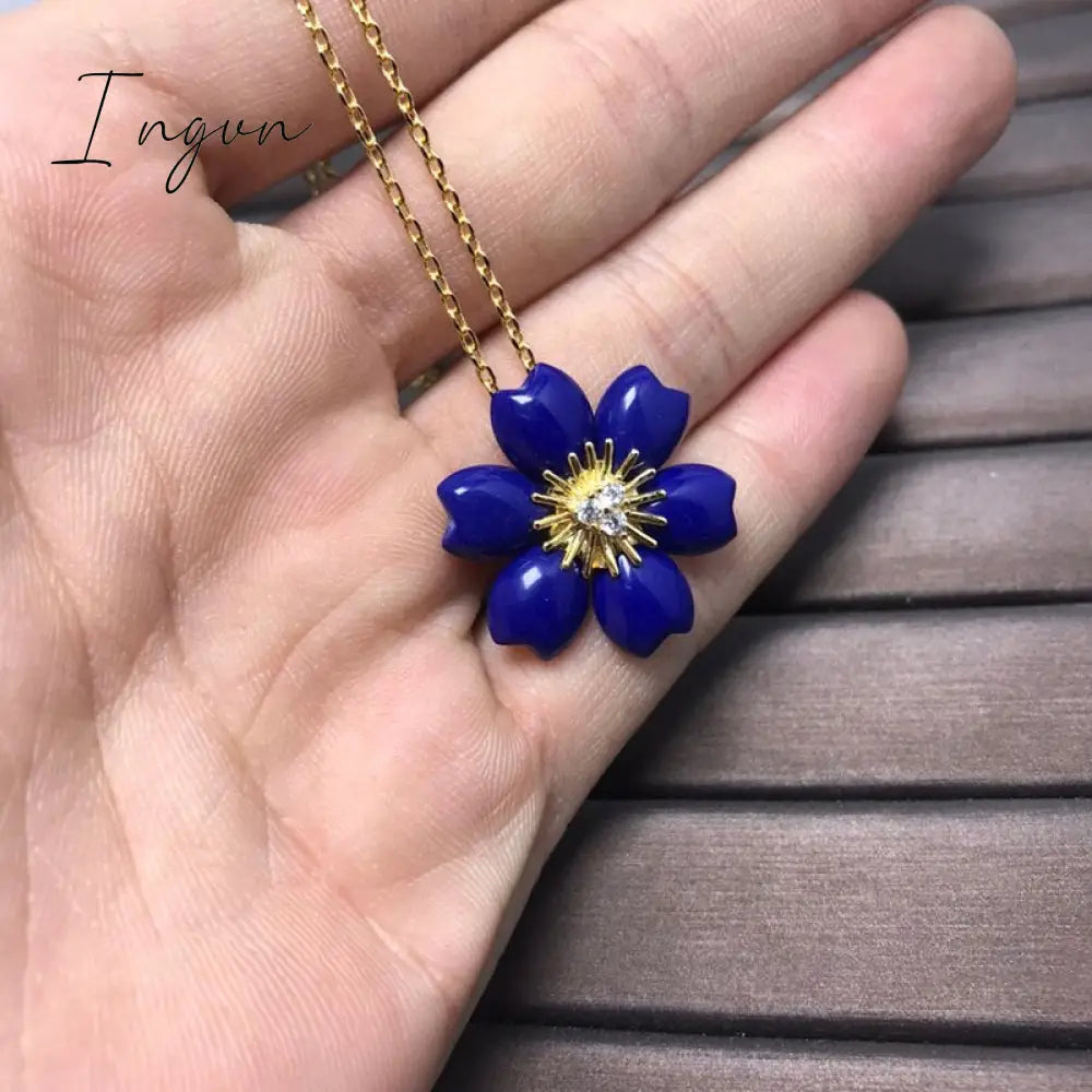 Ingvn - New 2023 Trend Classics Original Design Sun Flower White Fritillary Necklace Fashion Ladies High Quality Brand Jewelry Gifts