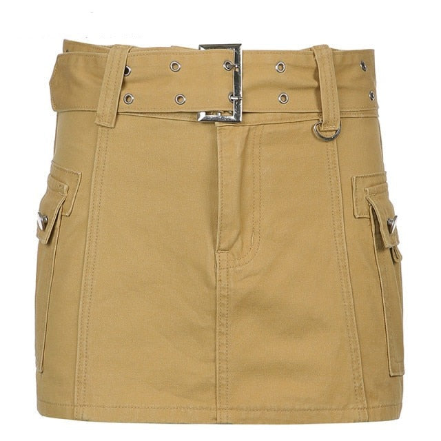 Streetwear Denim Mini Skirts Women Harajuku Vintage Casual Hight Waist Sexy Lady Clubwear Kawaii Clothes Short Skirts
