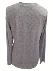 Vibrant Striped Color Block Long Sleeve T-Shirt - Ultra-Casual, Comfortable, and Versatile for Spring and Fall - Womens Fashion Essential