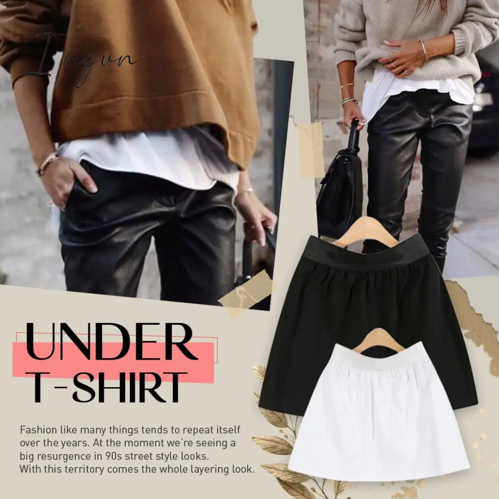 Ingvn - Adjustable Layering Fake Top Lower Sweep