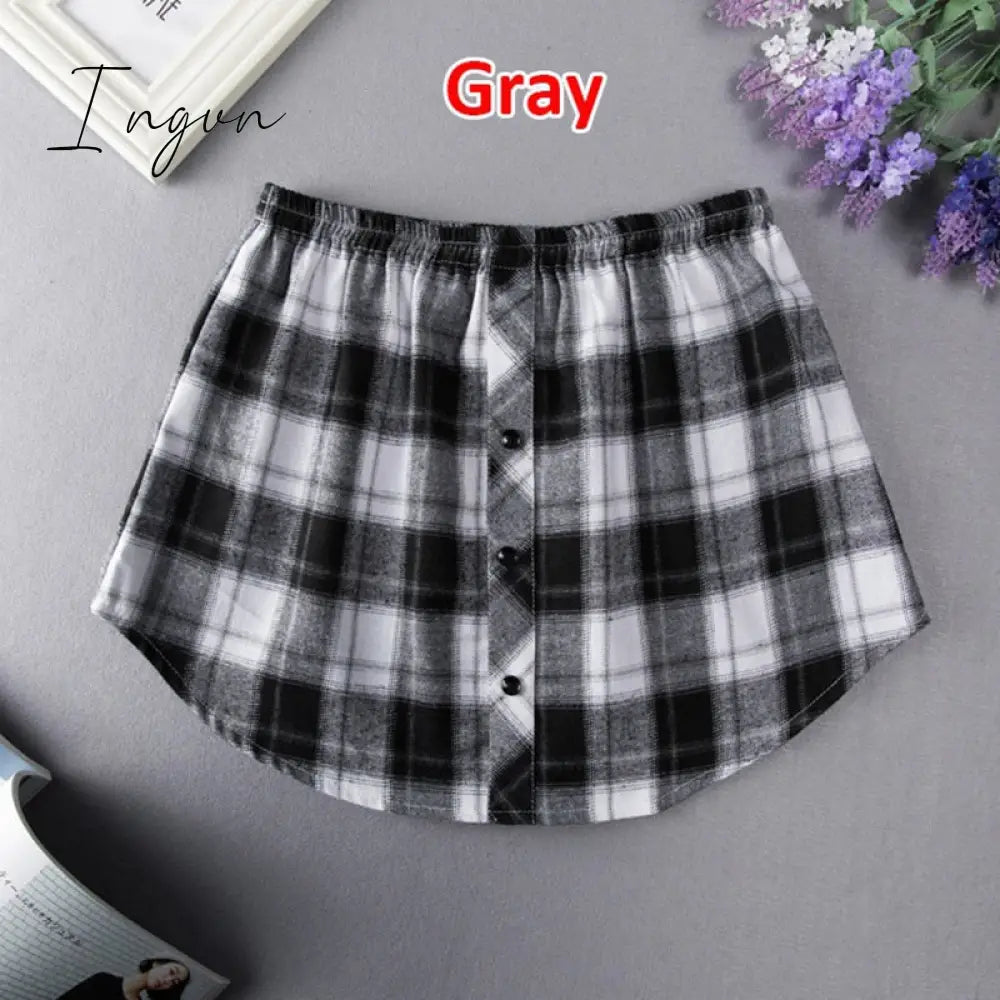 Ingvn - Spring Outfits New Style Womens Fake Shirts Hem Underskirts Elastic High Waist Split Half Slips Skirts Hoodies Sweaters Extender Hemline