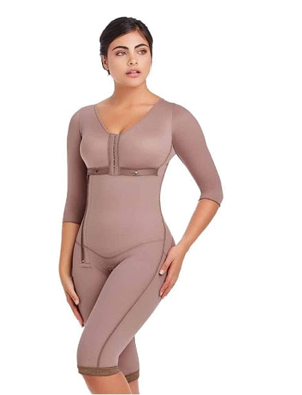 Solid Color Shapewear New Breasted One Piece Shapewear High Compression Faja Bra Waist Trainer