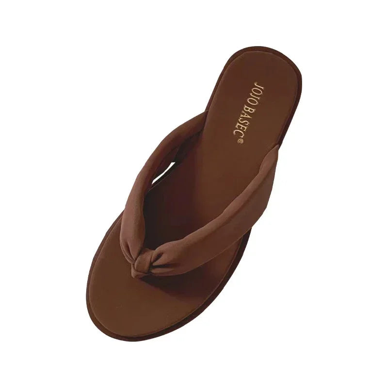 Ingvn  New Summer Clip Toe Women Slipper Fashion Slip On Soft Flat Heel Slides Ladies Outdoor Beach Vaction Sandalias Flip Flop