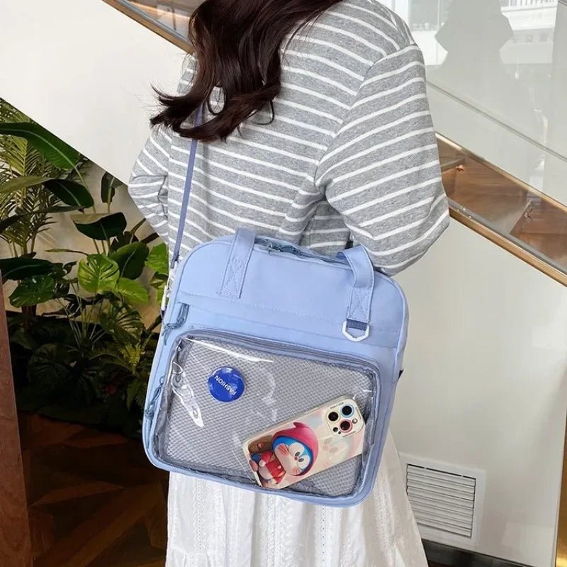 Ingvn  New Casual Tote Women's Crossbody Shoulder Bag with High Aesthetic Value Student Class Tote Bag Girl Commuting Handbag