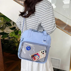 Ingvn  New Casual Tote Women's Crossbody Shoulder Bag with High Aesthetic Value Student Class Tote Bag Girl Commuting Handbag