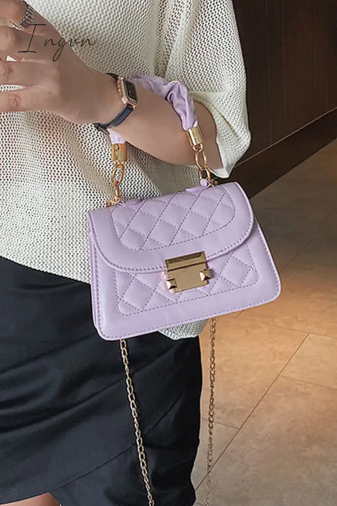 Ingvn - Fashion Casual Solid Patchwork Metal Accessories Decoration Chains Bags