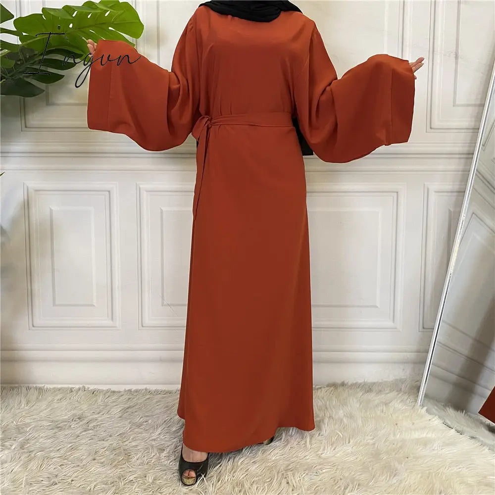 Ingvn - Outfits 2023 Fashion Trends Abaya Dubai Turkey Muslim Fashion Hijab Dress Kaftan Islam Clothing African Maxi Dresses For Women Vestido Robe Musulman De Mode