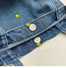 Ingvn  Large Capacity Women's Shoulder Bucket Bag Soft Denim Female Reusable Shopping Bags Embroidery Flower Ladies Tote Purse Handbag