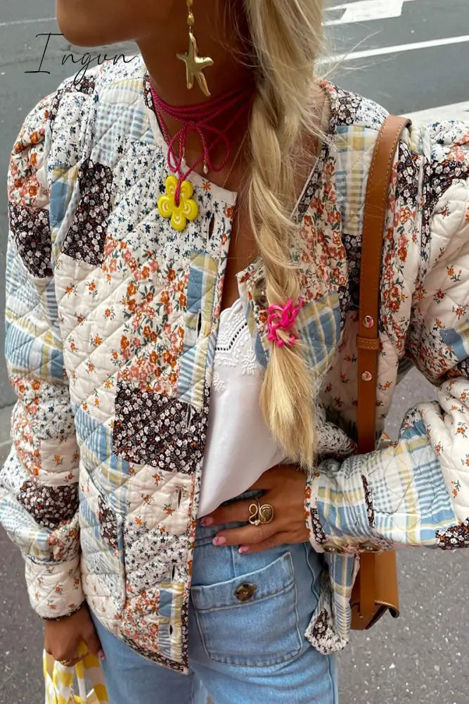 Ingvn - Street Print Pocket O Neck Outerwear