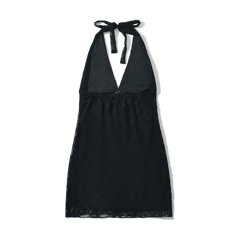 Sexy Package Hip Backless Halter Dress For Women Summer Club Party Robe New