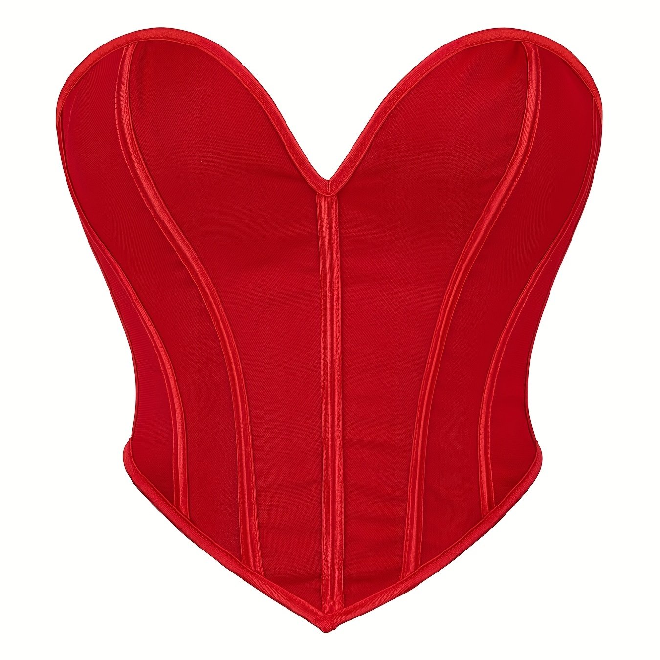 Elegant Strapless Tummy-Control Shapewear Corset | Adjustable Lace-Up | Sexy Knit Bustier | Medium Support Lingerie