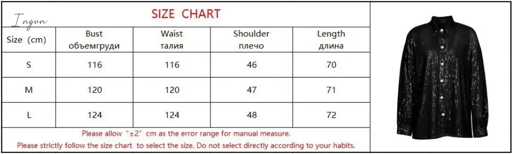 Ingvn - Sparkly Two-piece Set Party Outfits For Womens Sequin Top Blouse Shirt And Pants Suit Female Luxury Evening Tracksuit New