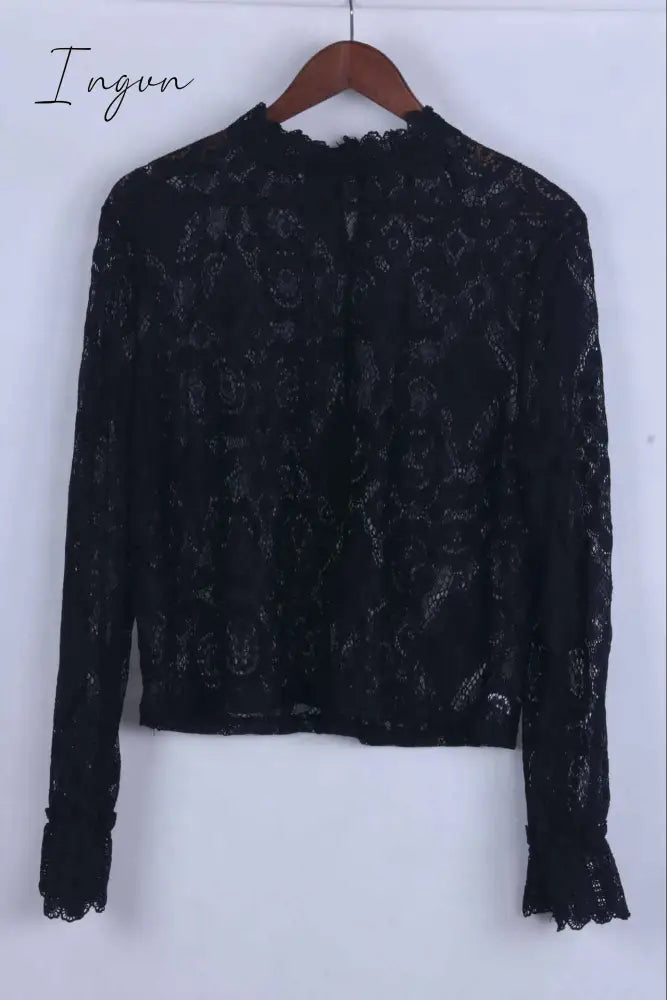 Ingvn -  Solid Lace Tops(2 Colors)