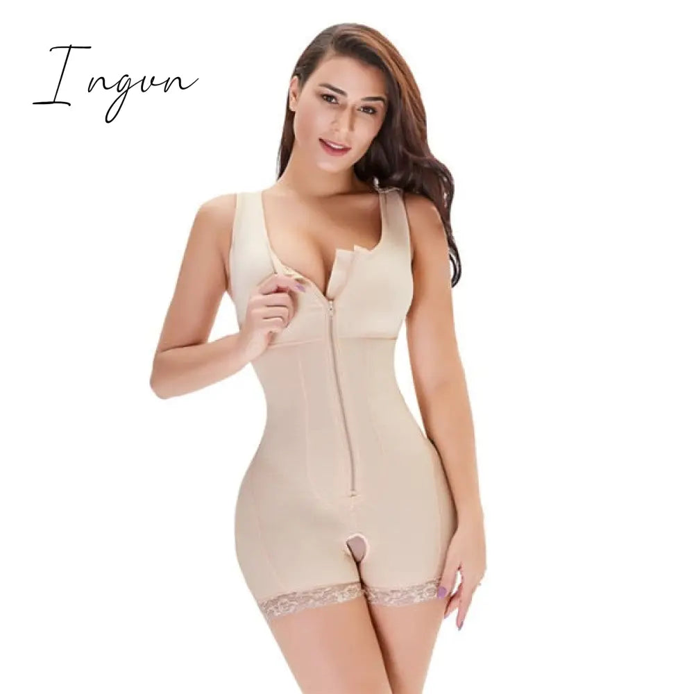Ingvn - Fajas Full Body Shaper Modeling  Waist Trainer Butt Lifter Thigh Reducer Tummy Control Push Up Shapewear