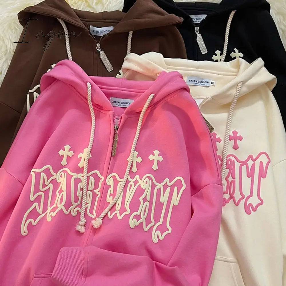 Ingvn - Alt Cute Zip Up Hoodie