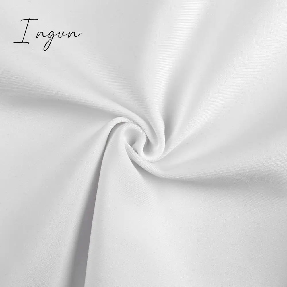 Ingvn - Dress for Women Summer Pink Bodycon Dress Sexy Cut Out Rayon White Black Red Club Party Dress Evening Outfits