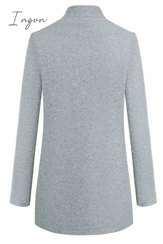 Ingvn -  Stand-up Collar Elegant Coat (6 Colors)